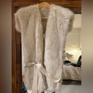 Helmut Lang Cream Teddy Jacket